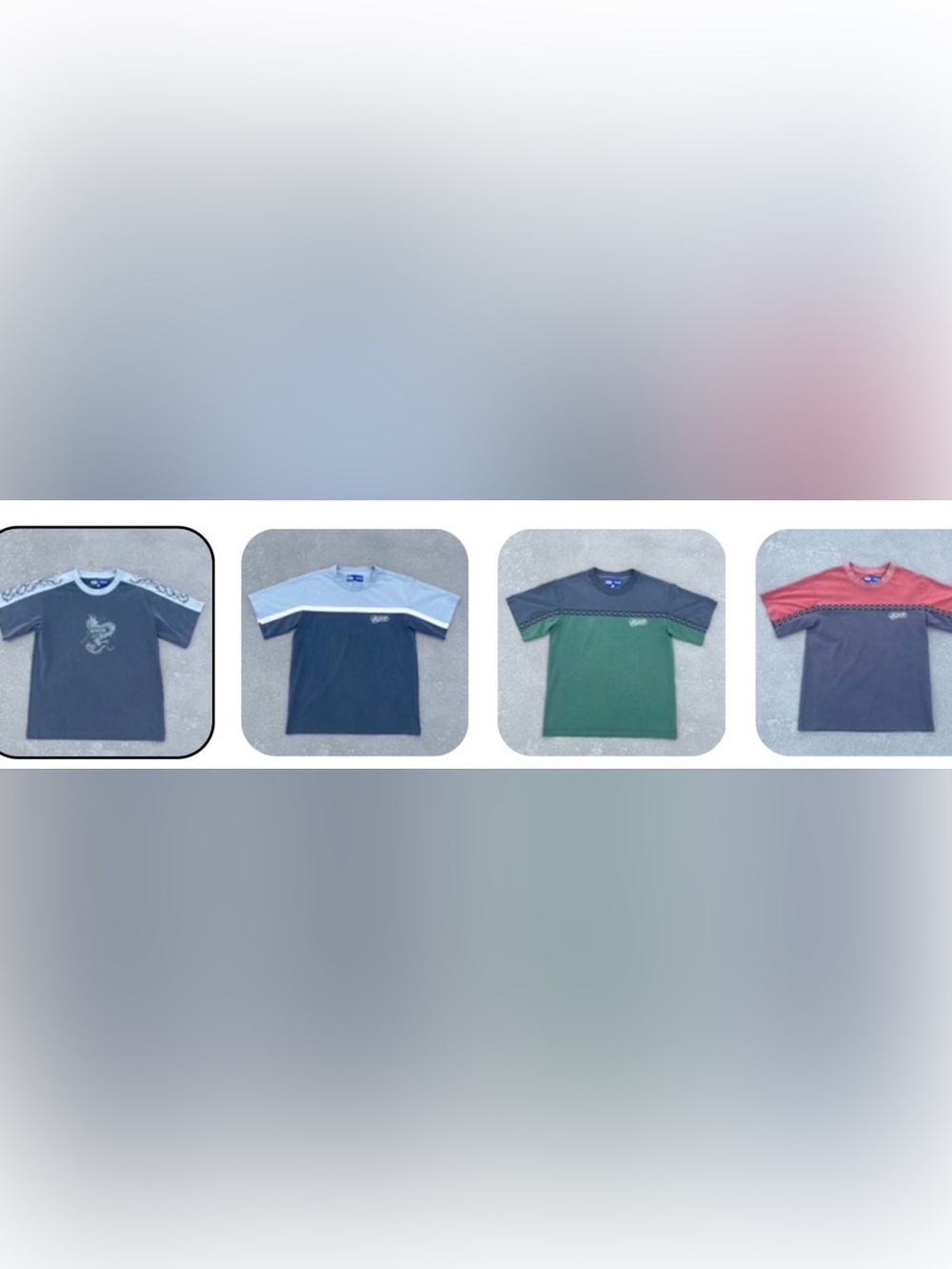 Bundle of 4 NWT Men’s/teen Colorblock Tees